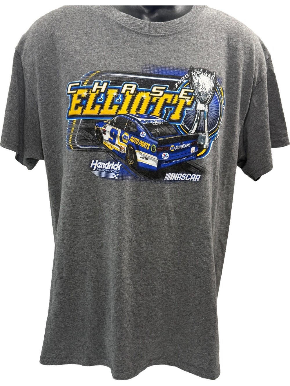 Chase Elliott #9 2020 Nascar Cup Series Champion Vintage Car T-Shirt Large